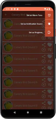 Canary Bird Sounds android App screenshot 0